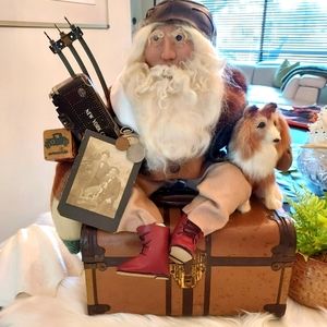 Vintage Cottageville Santa by Melissa Menzer.